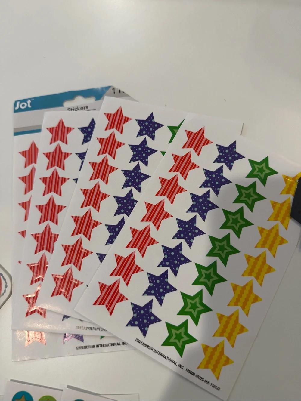 Large Bundle Dinosaur, summer fun, & Star stickers